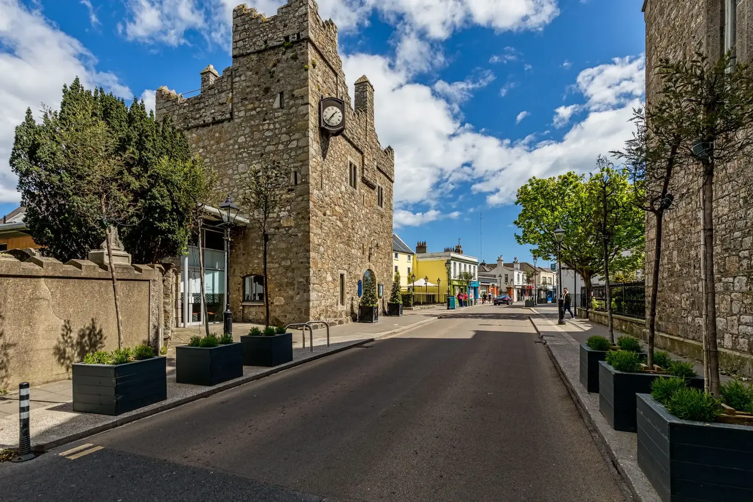 Dalkey Castle and the village streetscape